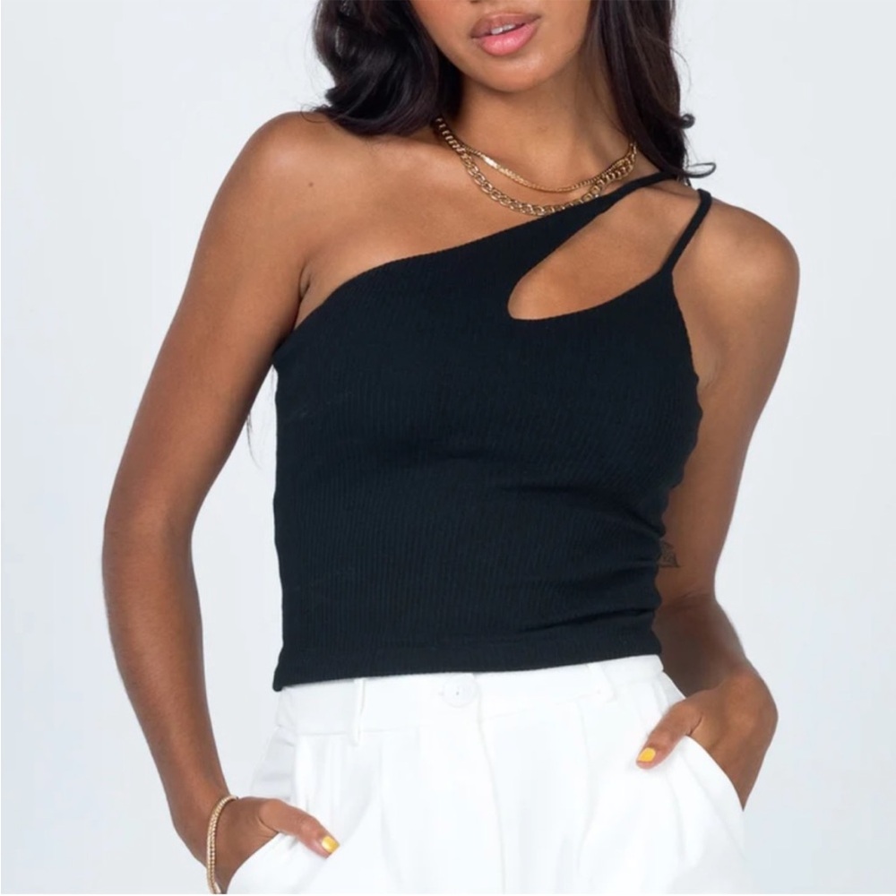 Princess Polly Black Cutout Top